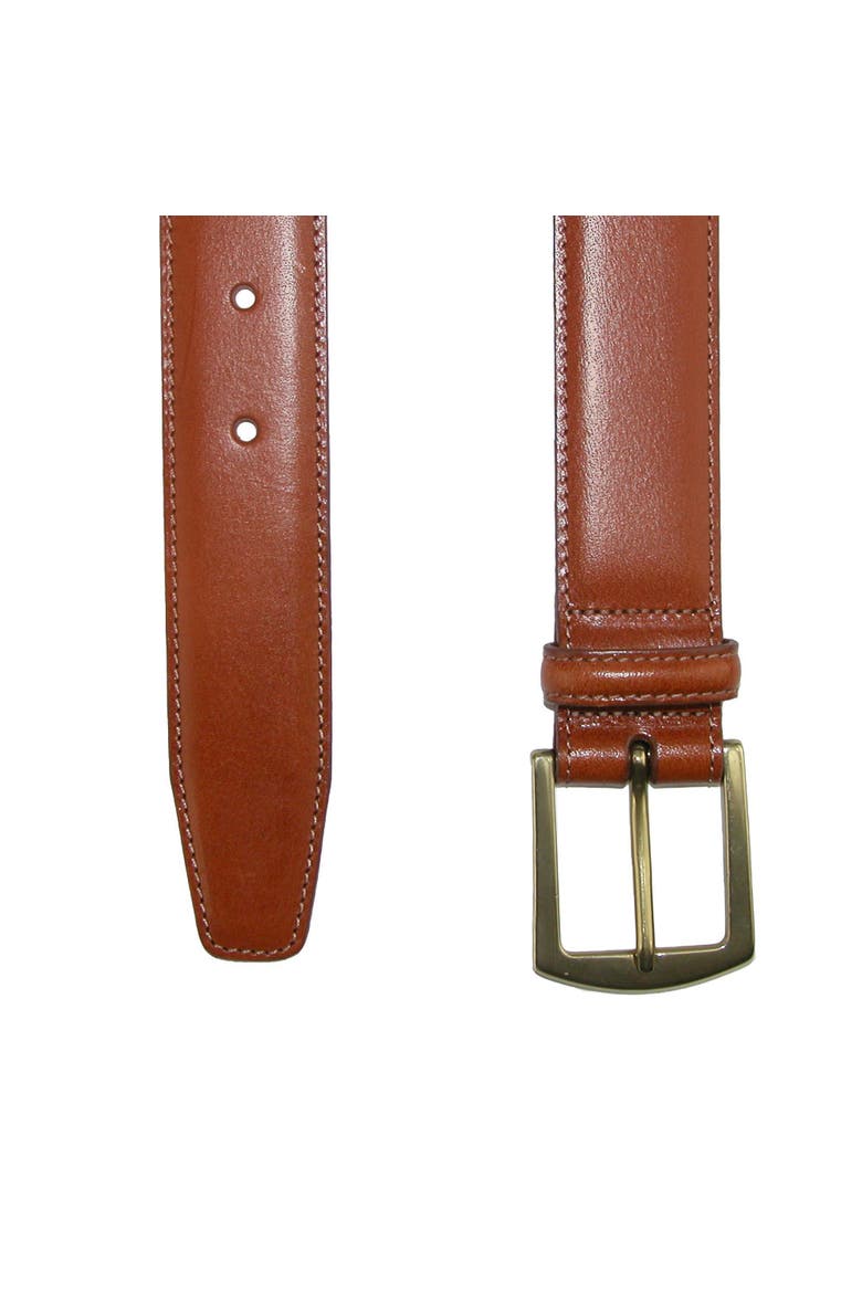 Men's Ciga Smooth 32mm Calfskin Leather Dress Belt, Alternate, color, Tan