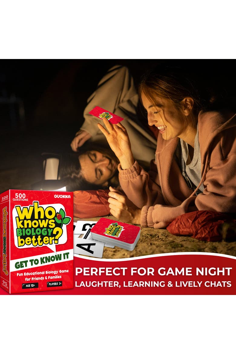 Who Knows Better? Trivia Card Games for Kids & Family, Alternate, color, Biology