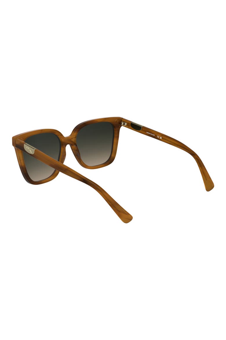 Le Pliage 55mm Gradient Butterfly Sunglasses, Alternate, color, STRIPED BROWN