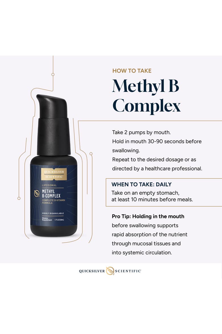 Methyl B Complex Liposomal Liquid B Vitamin Supplement, Alternate, color, None