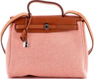 Pre-Owned Hermes Herbag Zip Criss Viking Toile and Leather 31