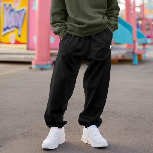 DALIX DALIX MENS GHOST EMBROIDERED FLEECE SWEATS PANTS 