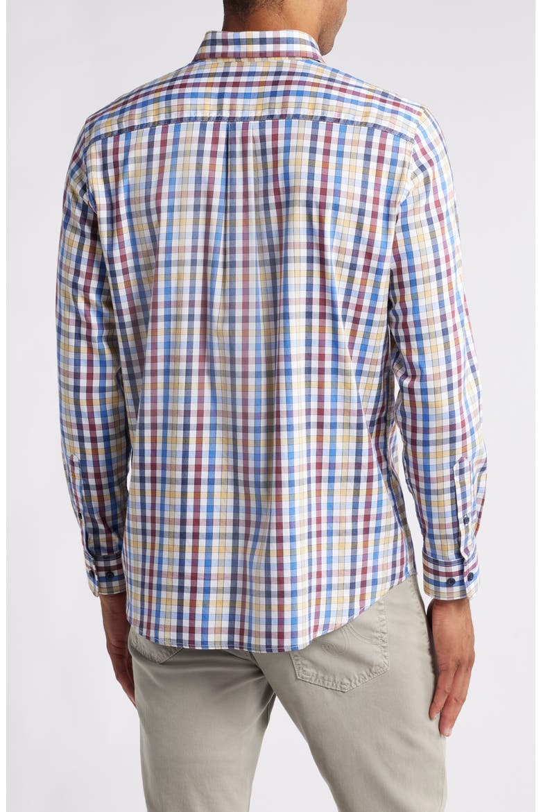 Dartmouth Plaid Button-Up Shirt, Alternate, color, MERLOT