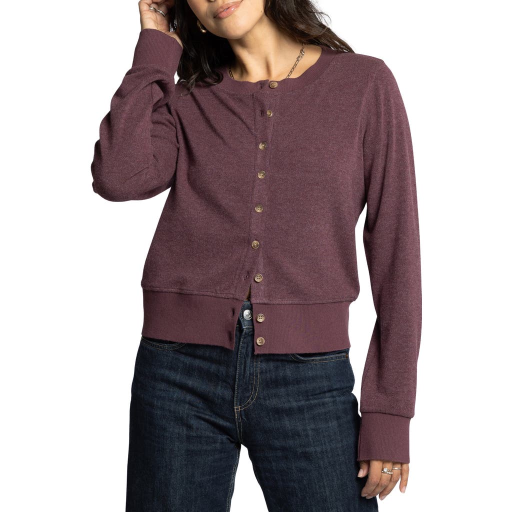 Thread & Supply Monica Cardigan In Purple
