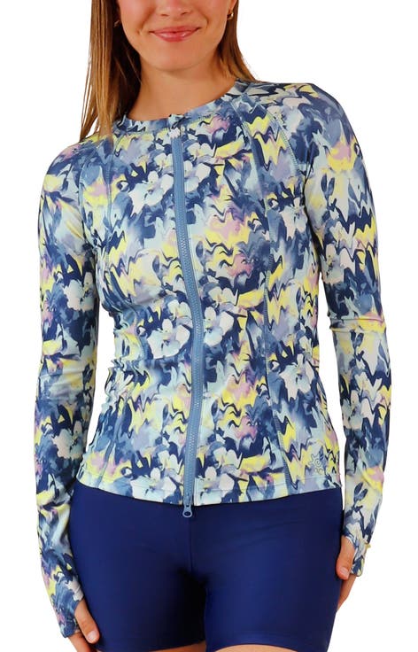 Long Sleeve Full Zip Rash Guard