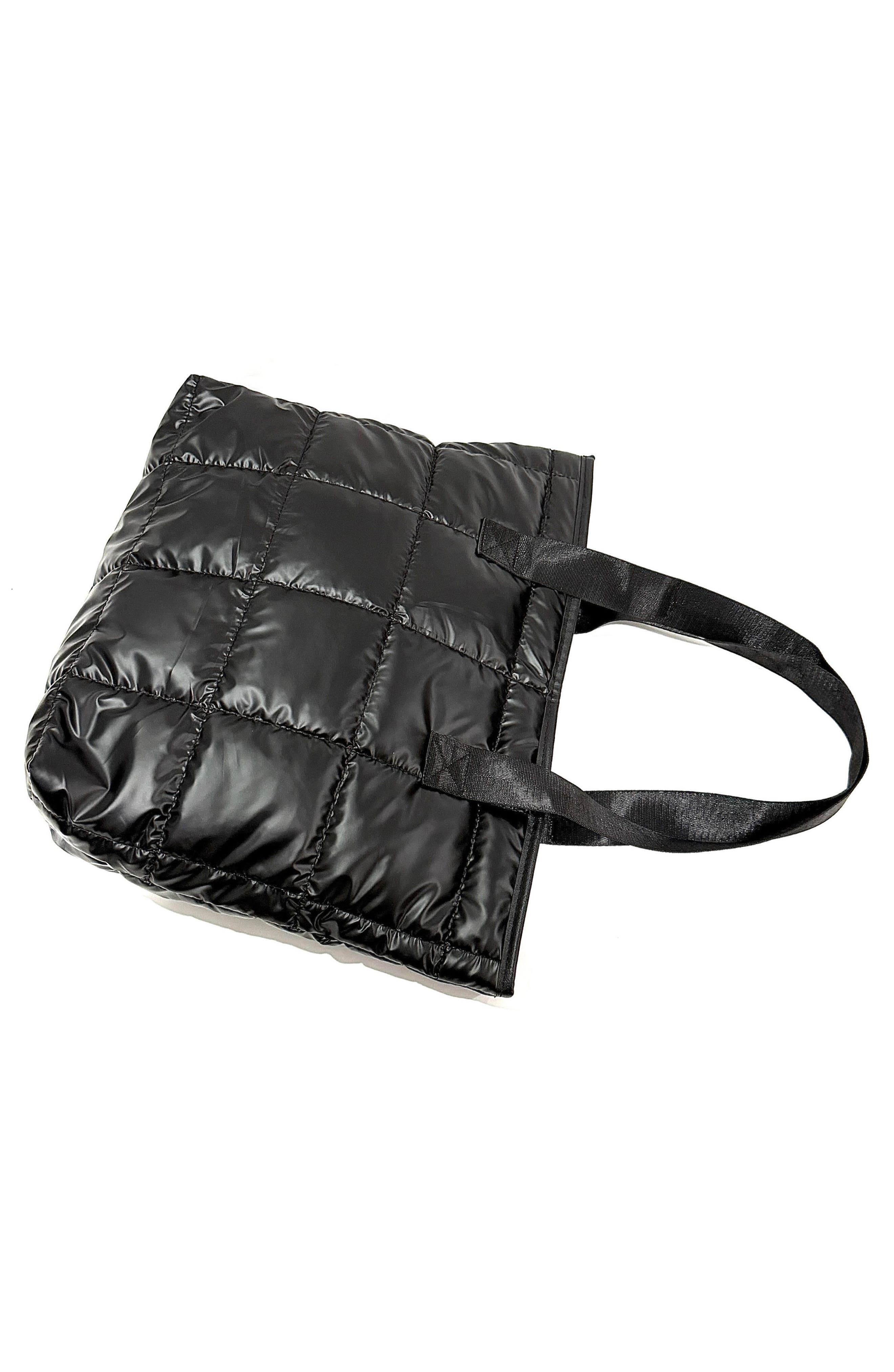 Cushion Oversized Tote, Alternate, color, BLACK