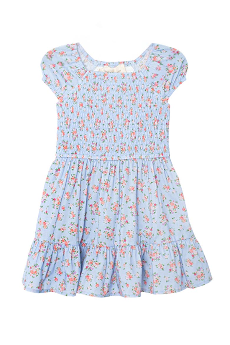 Delia Cap Sleeve Dress, Main, color, Blue