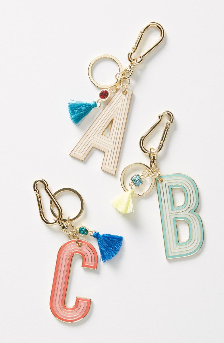Anthropologie Home Juniper Monogram Key Chain, Alternate, color,