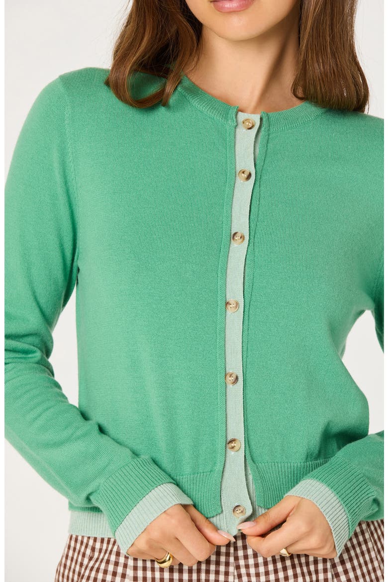 Clovis Cardigan, Alternate, color, GREEN COLOR BLOCK