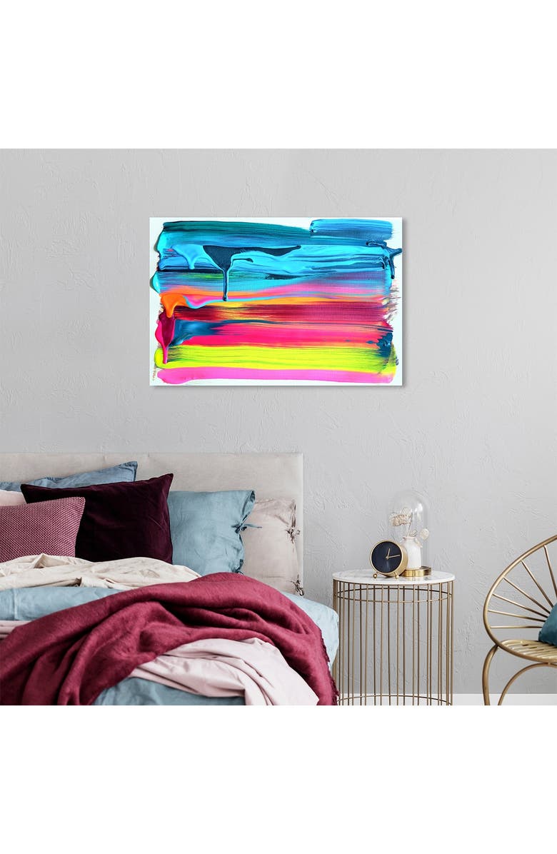 Wynwood Studio So Glazed in Neon Blue Abstract Wall Art, Alternate, color, 