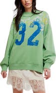 Free People Palm Spring Turtle Graphic Sweatshirt