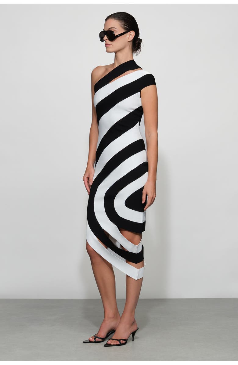 Et Ochs Stellan Knit Midi Dress, Alternate, color, Black/White