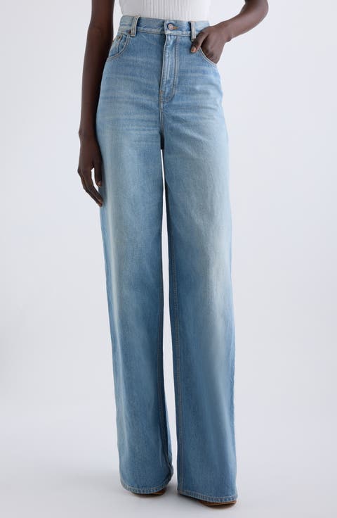 デニム・ジーパン CHLOE Women Denim Pants CHC24SDP03154101 WHITE Chloé Outlet: Pants woman - White | Chloé jeans C24SDP03154