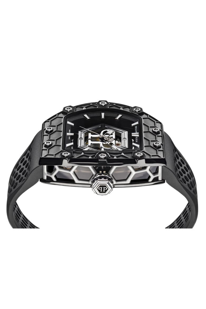 Watch Hexagon Men, Alternate, color, black