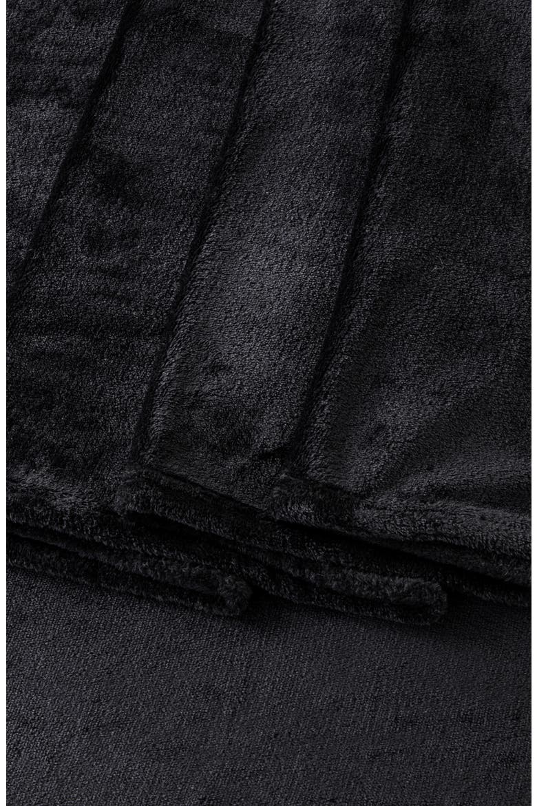 Solid Plush Velour Sheet Set, Alternate, color, BLACK