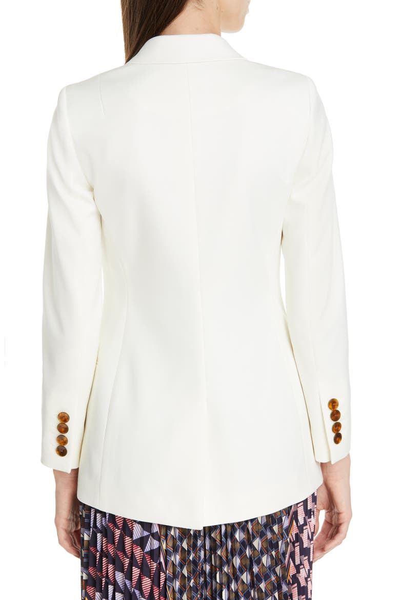 Aleida White Blazer, Alternate, color, WHITE