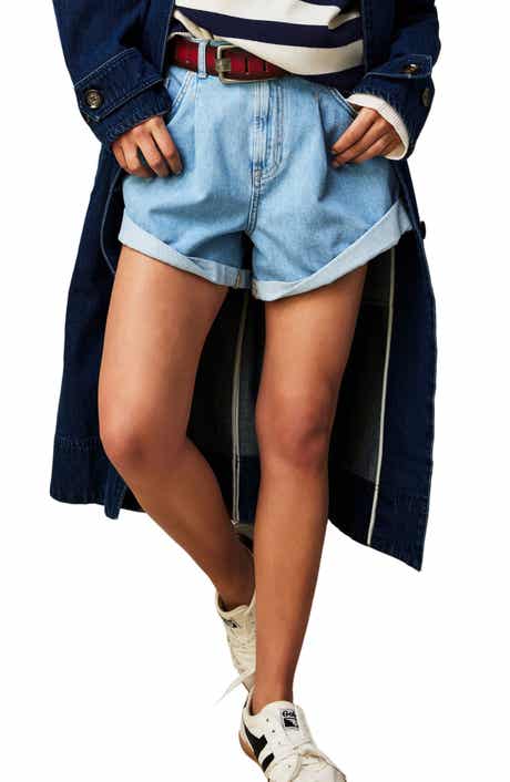 Free People Danni Roll Cuff Denim Shorts