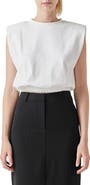 Grey Lab Open Back Crop T-Shirt