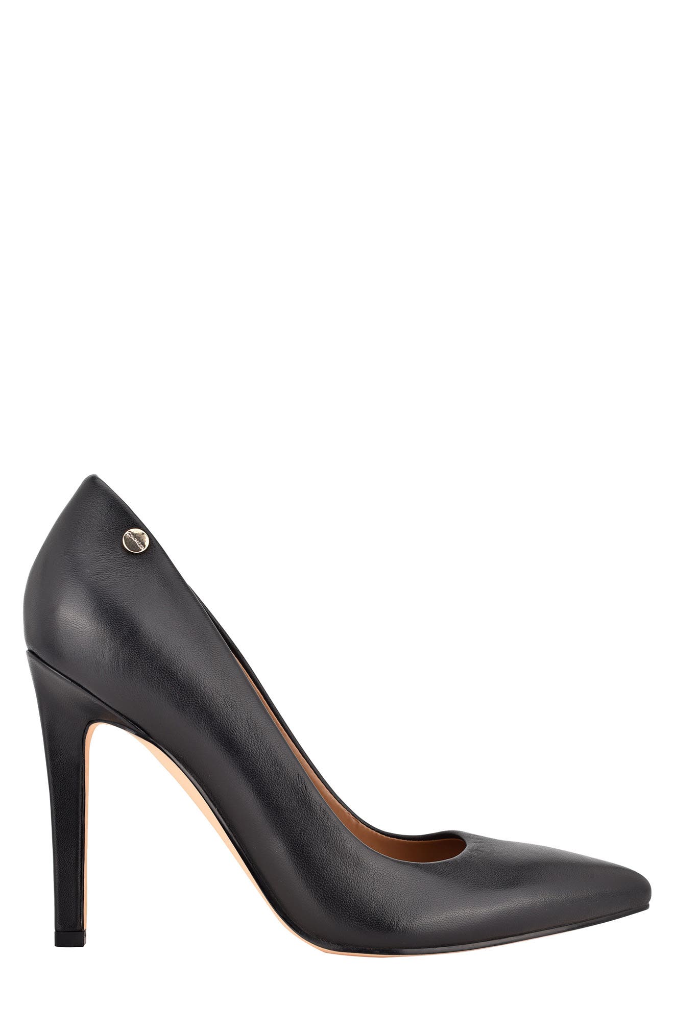 Calvin Klein Brady Pump, Alternate, color, Black Leather