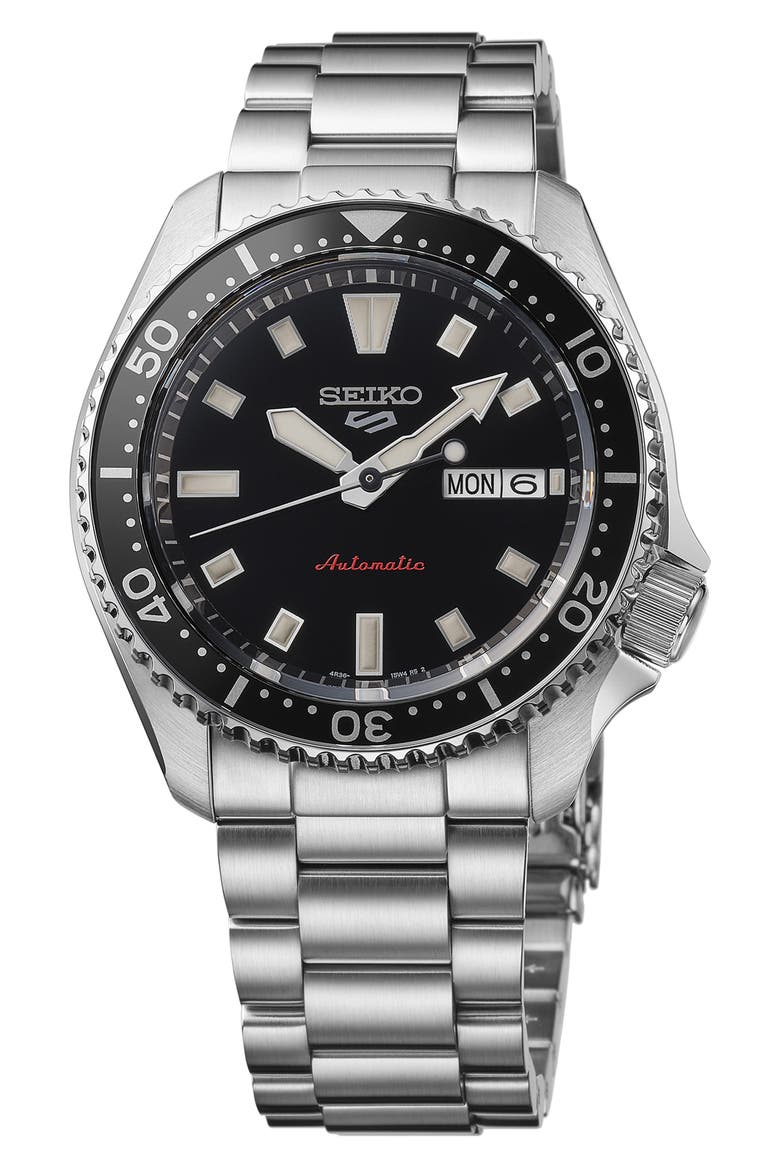 5 Sports Bracelet Watch, 42mm, Main, color, BLACK