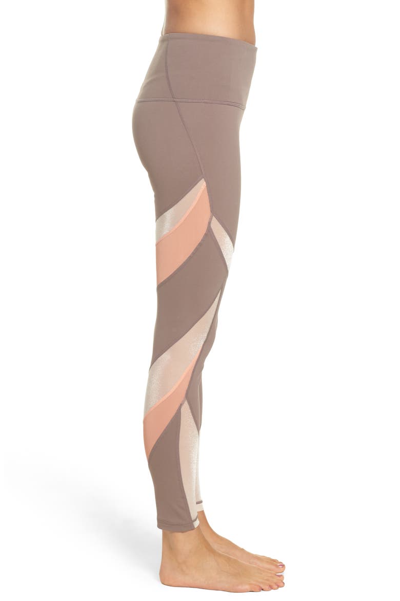 Define High Waist Leggings, Alternate, color, TAN DUSK