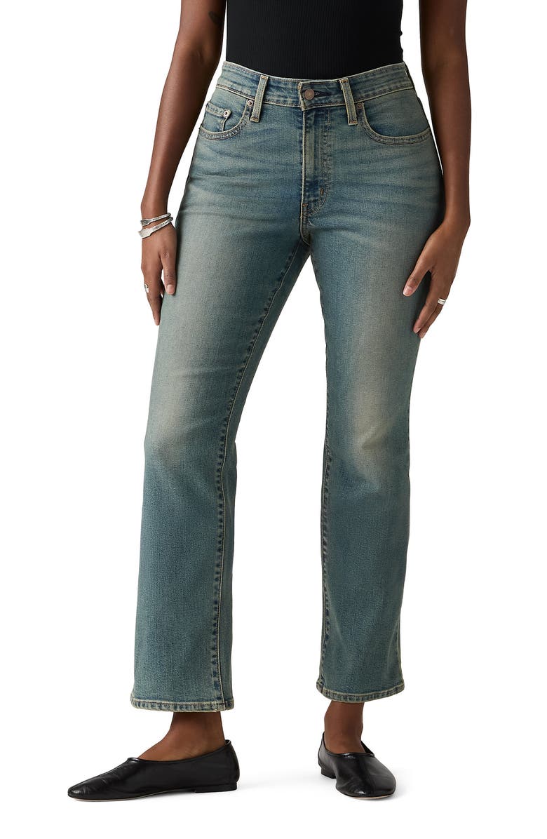 Levi's 725<sup>™</sup> High Waist Kick Bootcut Jeans, Main, color, You Started It