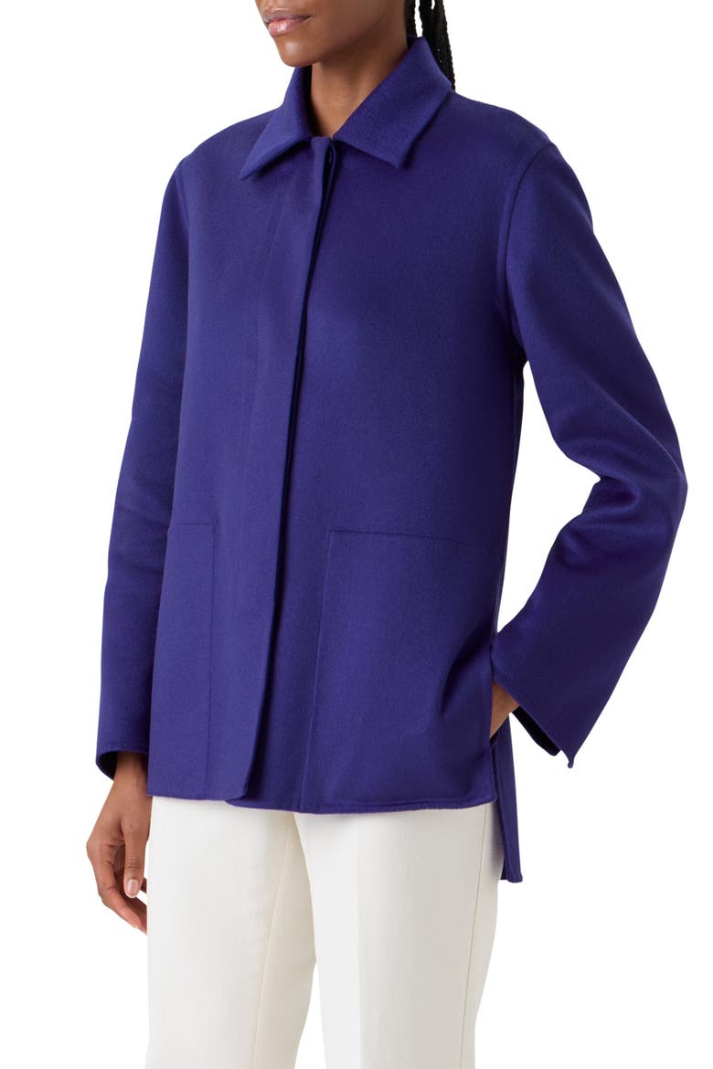 Laars Cashmere Double Face Jacket, Alternate, color, PURPLE