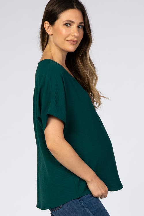 Pinkblush Short Sleeve Blouse In Green