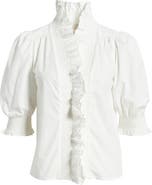 LOVE THE LABEL Zuri Ruffle Puff Sleeve Shirt