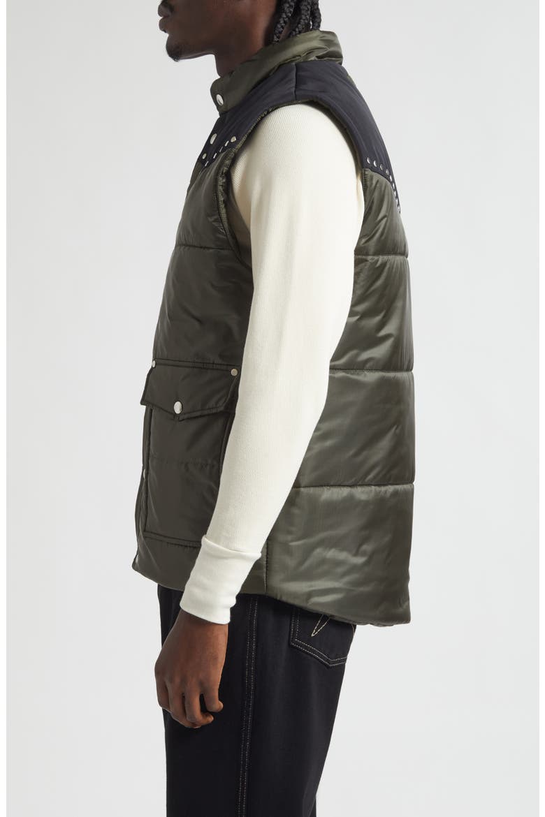 Ranger Puffer Vest, Alternate, color, DARK ARMY