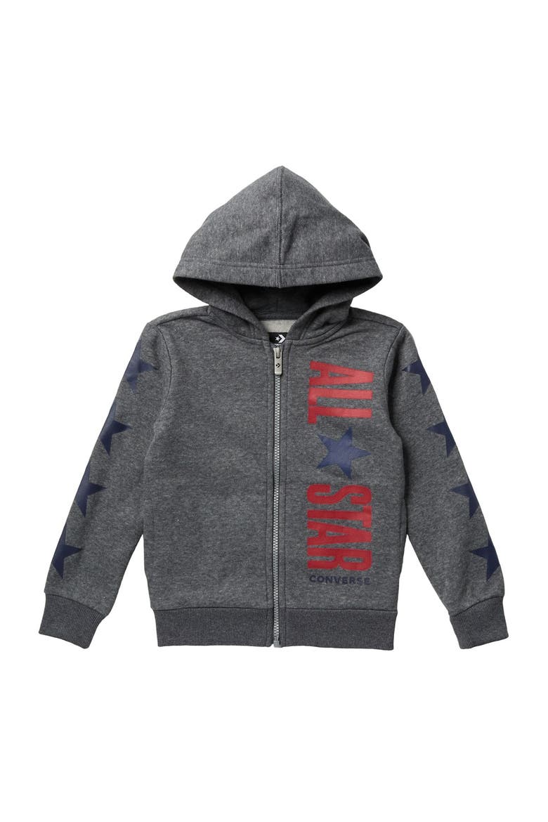 All Star Fleece Full Zip Up Jacket, Main, color, 223CHAR HT