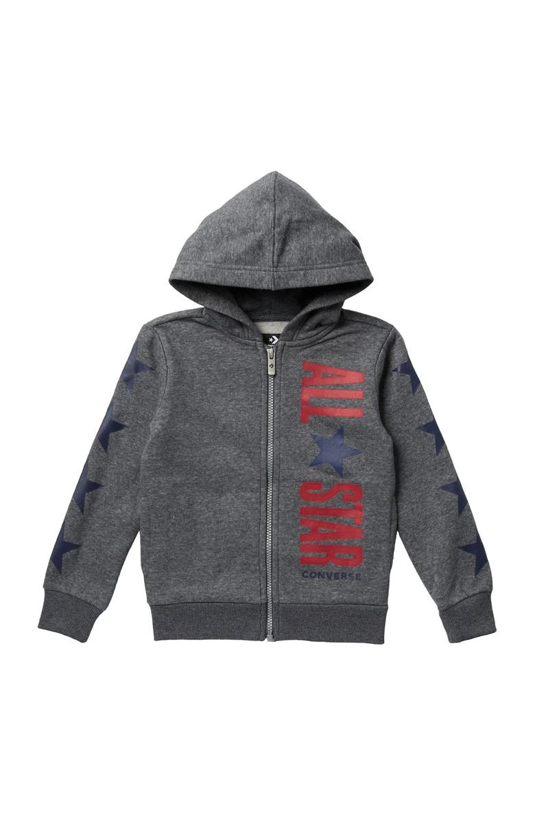 Converse All Star Fleece Full Zip Up Jacket, Main, color, 