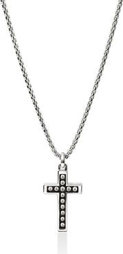 John Hardy Nailhead Cross Pendant Necklace