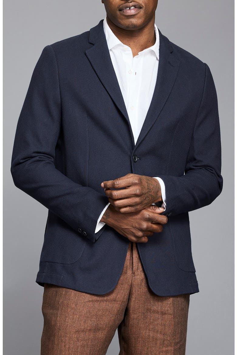 Giles Knit Sport Coat, Main, color, NAVY