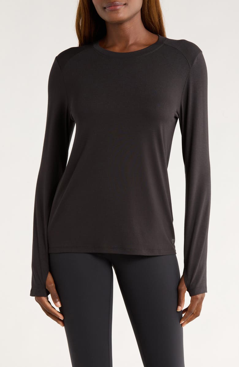 Free Fly Shade Long Sleeve Top, Main, color, Black
