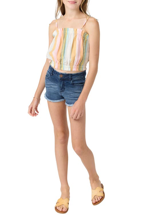 O'neill Millie Ruffle Sleeveless Top In Animal Print