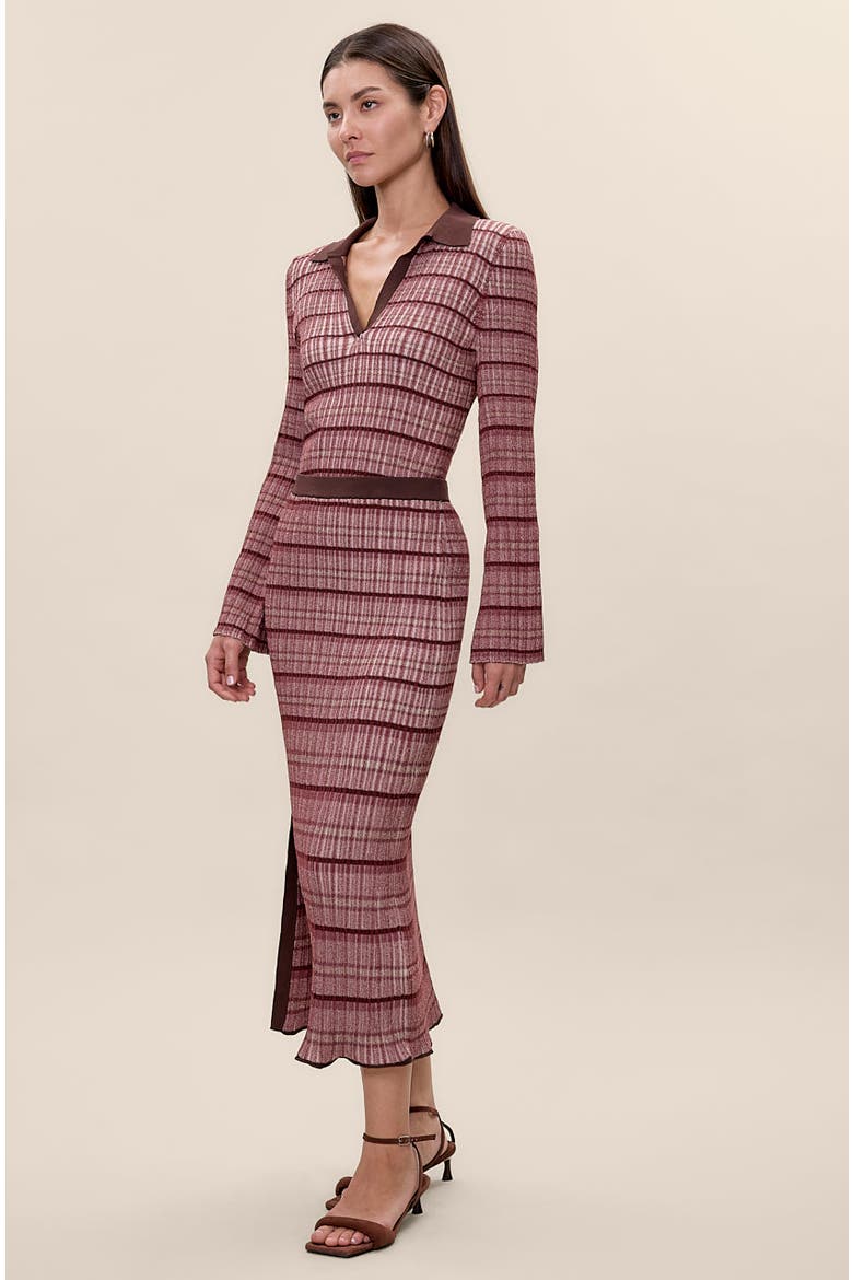 Laine Sweater Skirt, Alternate, color, Tearose Multi