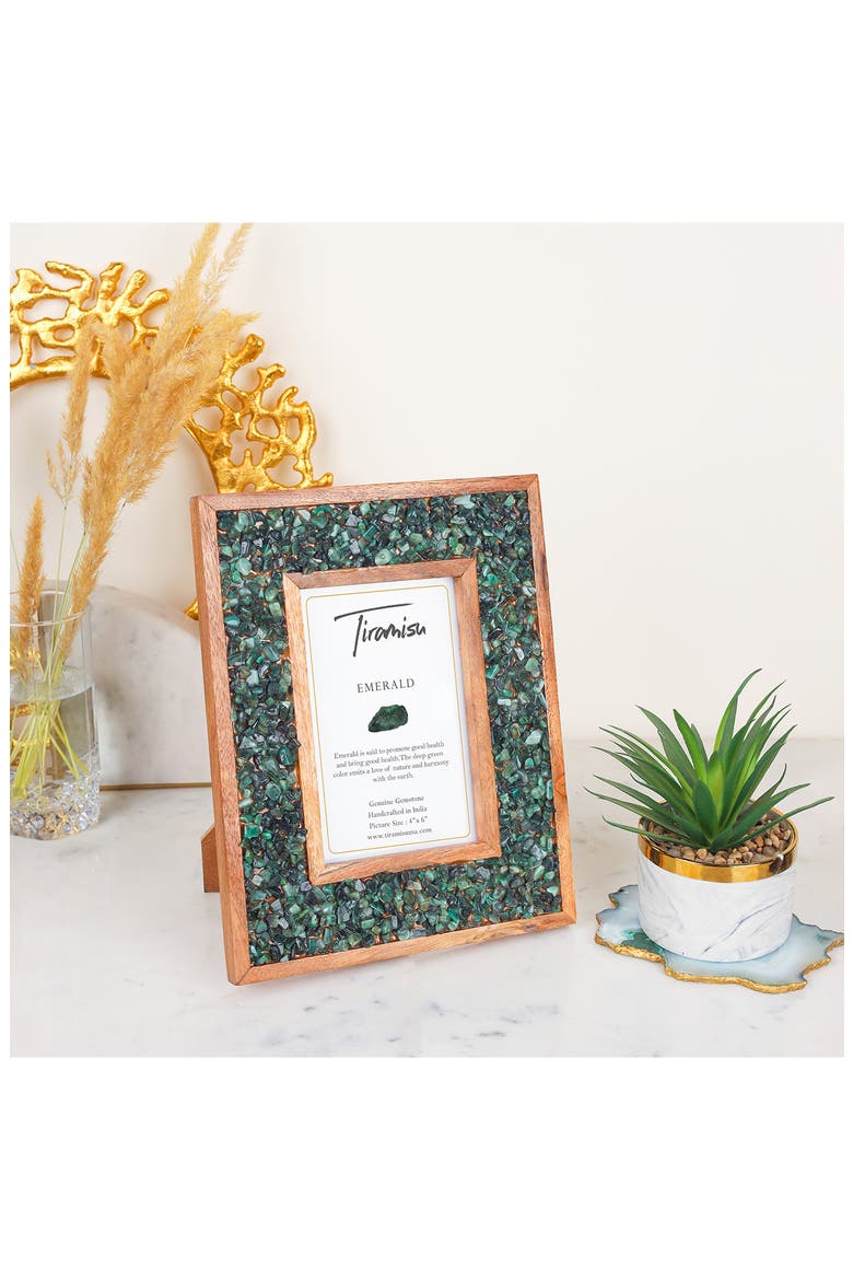 Gemstone Picture Frame, Alternate, color, GREEN