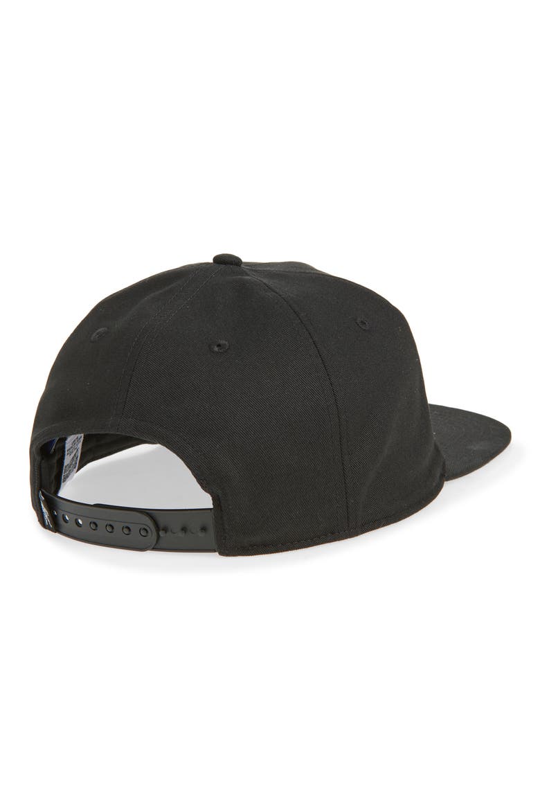 Script Embroidered Snapback Baseball Cap, Alternate, color, BLACK