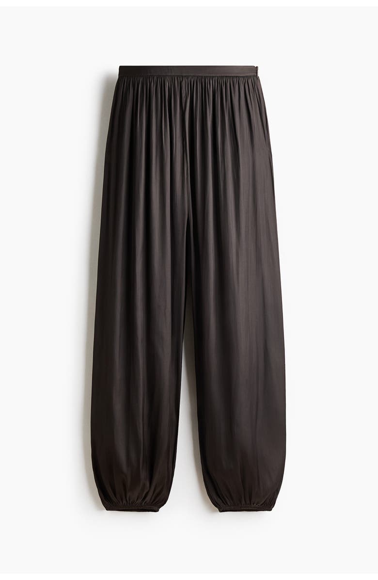 H&M Balloon Trousers, Main, color, Dark Brown