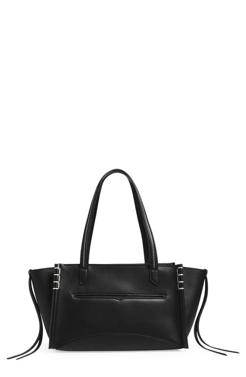 Elongated Loafer Cabas Leather Tote