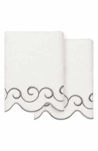 Simplicity Scallop 2-Piece Hand Towel Set