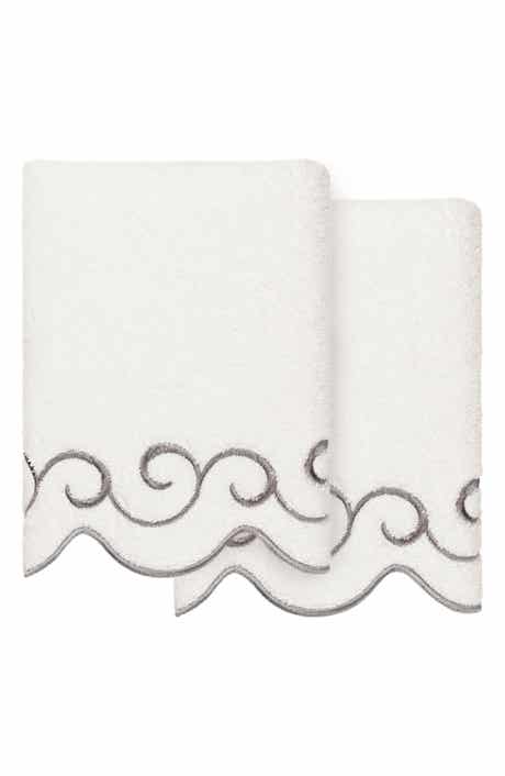 Simplicity Scallop 2-Piece Hand Towel Set
