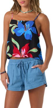 O'Neill Matilda Floral Print Sleeveless Top