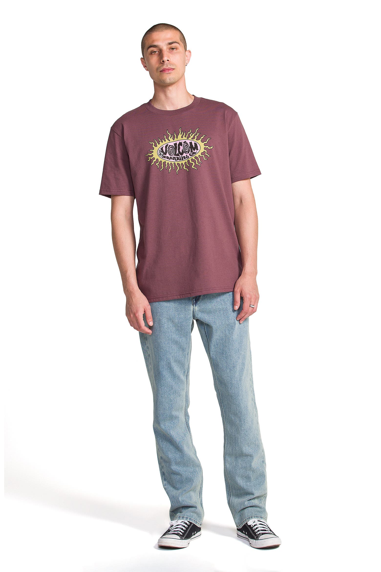 Wire Color Code Pu Volcom Live Wire Cotton Graphic T-Shirt (Men) | Nordstrom