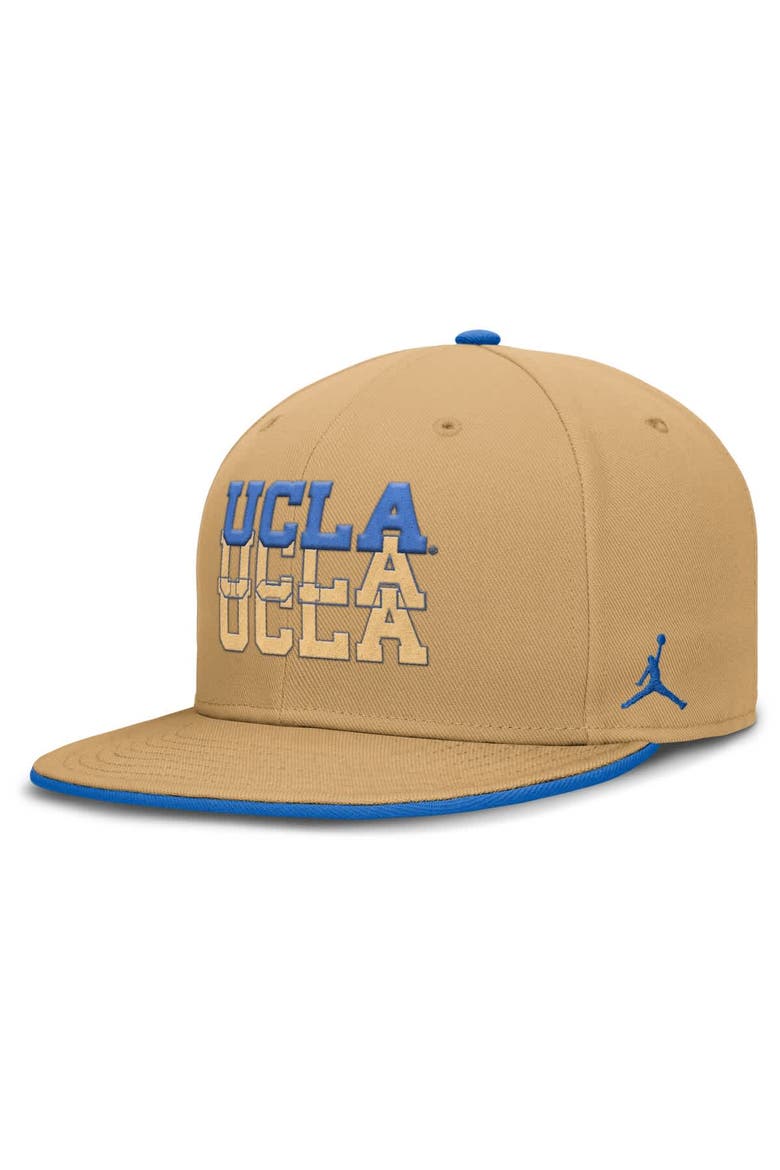 Men's Jordan Brand  Khaki UCLA Bruins True Primetime Performance Fitted Hat, Main, color, Khaki