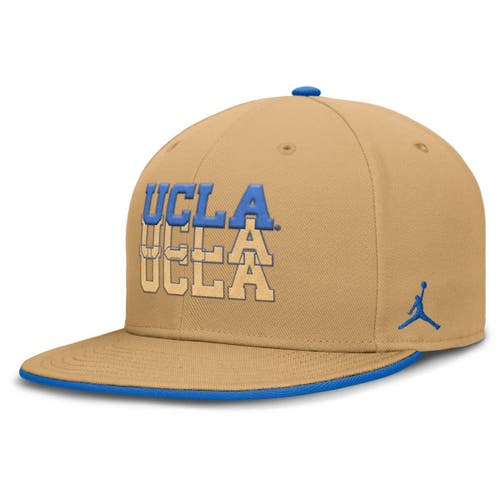 Jordan Brand Khaki Ucla Bruins True Primetime Performance Fitted Hat In Brown