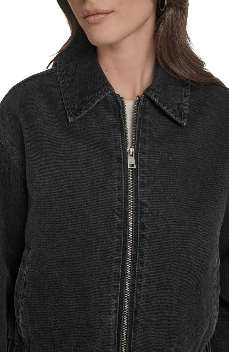 Levi's<sup>®</sup> Denim Bomber Jacket, Alternate, color, Black Denim