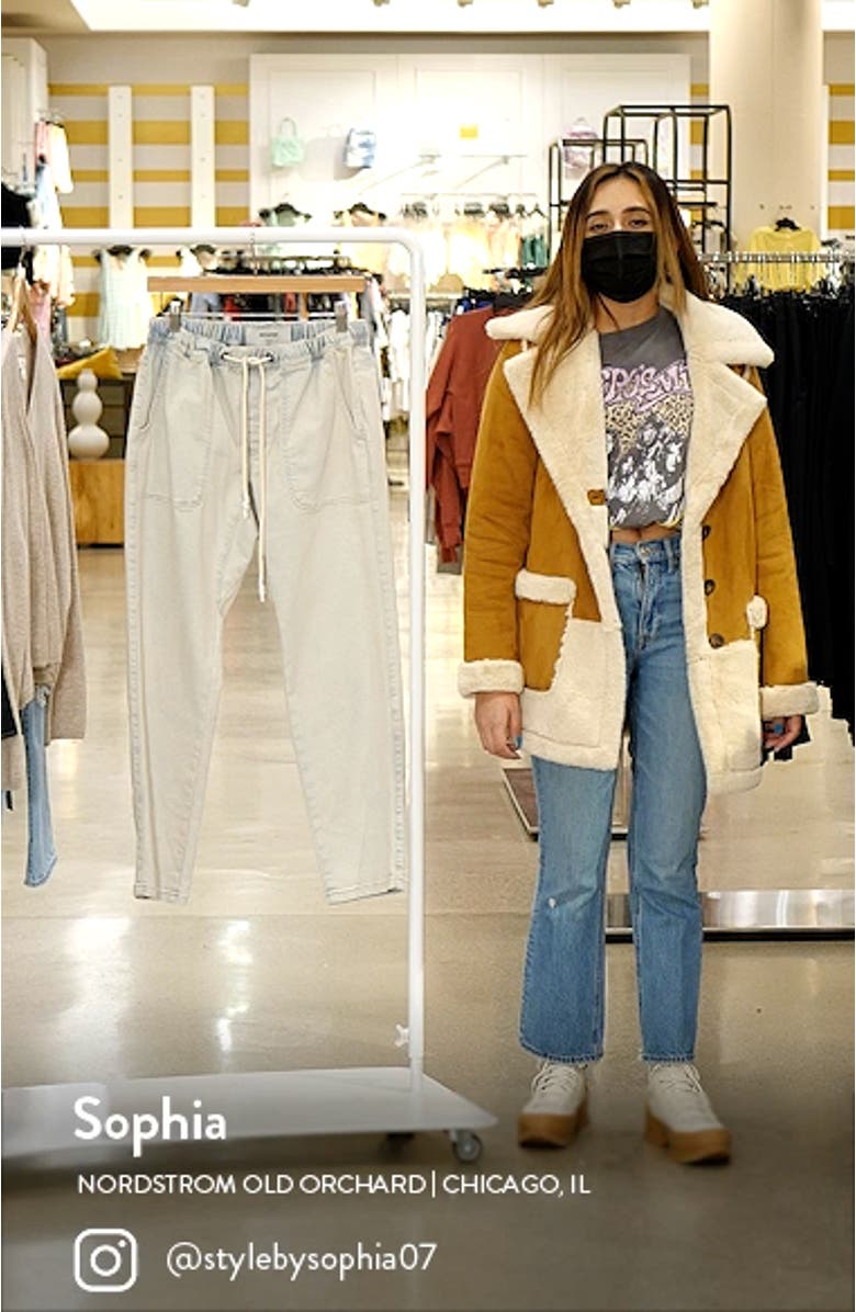 Shabbies Drawstring Waist Straight Leg Jeans, sales video thumbnail