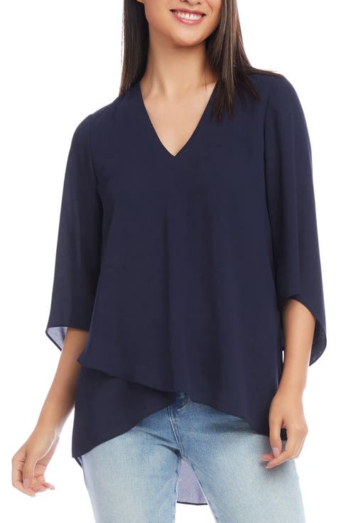Asymmetrical Crepe Top